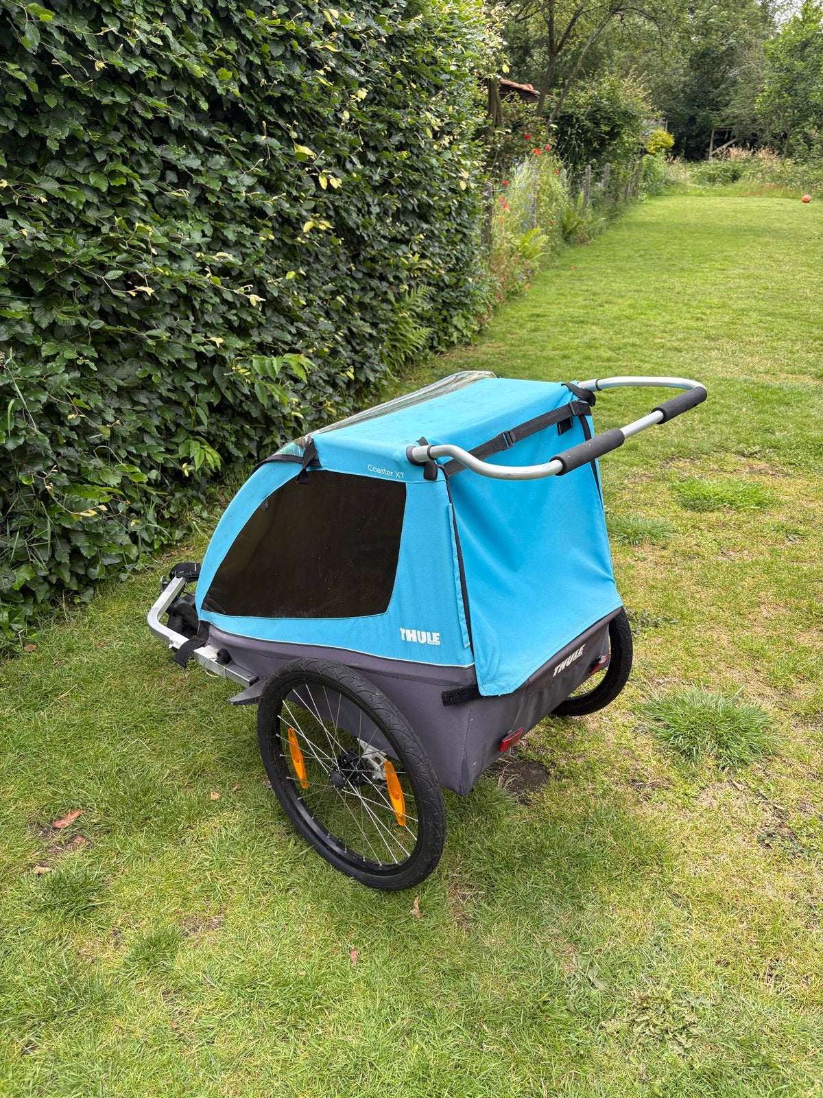 Thule Kinderkar/Fietskar, Ophalen, Opvouwbaar, Zo goed als nieuw, Kinderkar