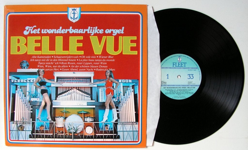 Belle Vue Orgel ‎Het Wonderbaarlijke Orgel Belle Vue 14 nrs, LP, Ophalen of Verzenden, Zo goed als nieuw, Inclusief binnenhoes