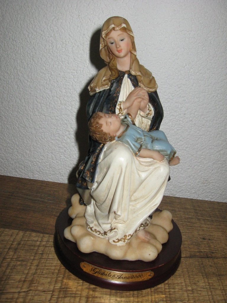 Maria beeldje met jezus op schoot, Ophalen of Verzenden