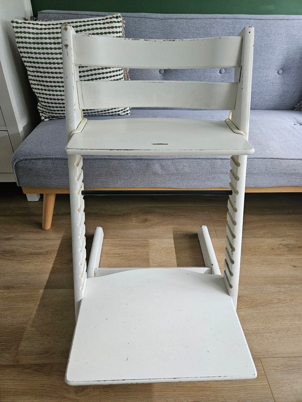 Stokke Tripp Trapp meegroeistoel wit, gebruikt, Kinderen en Baby's, Kinderstoelen, Ophalen, Gebruikt, Meegroeistoel