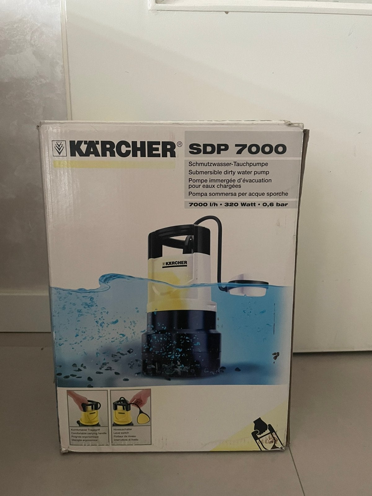 Kärcher SDP 7000 vuilwater-dompelpomp, Ophalen, Gebruikt