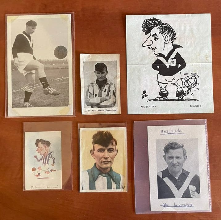 Unieke collectie Abe Lenstra voetbalplaatjes (jaren '50), Ophalen of Verzenden, Gebruikt, Buitenlandse clubs, Poster, Plaatje of Sticker