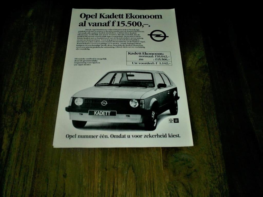 Opel Kadett Ekonoom, Verzenden, Zo goed als nieuw, Opel