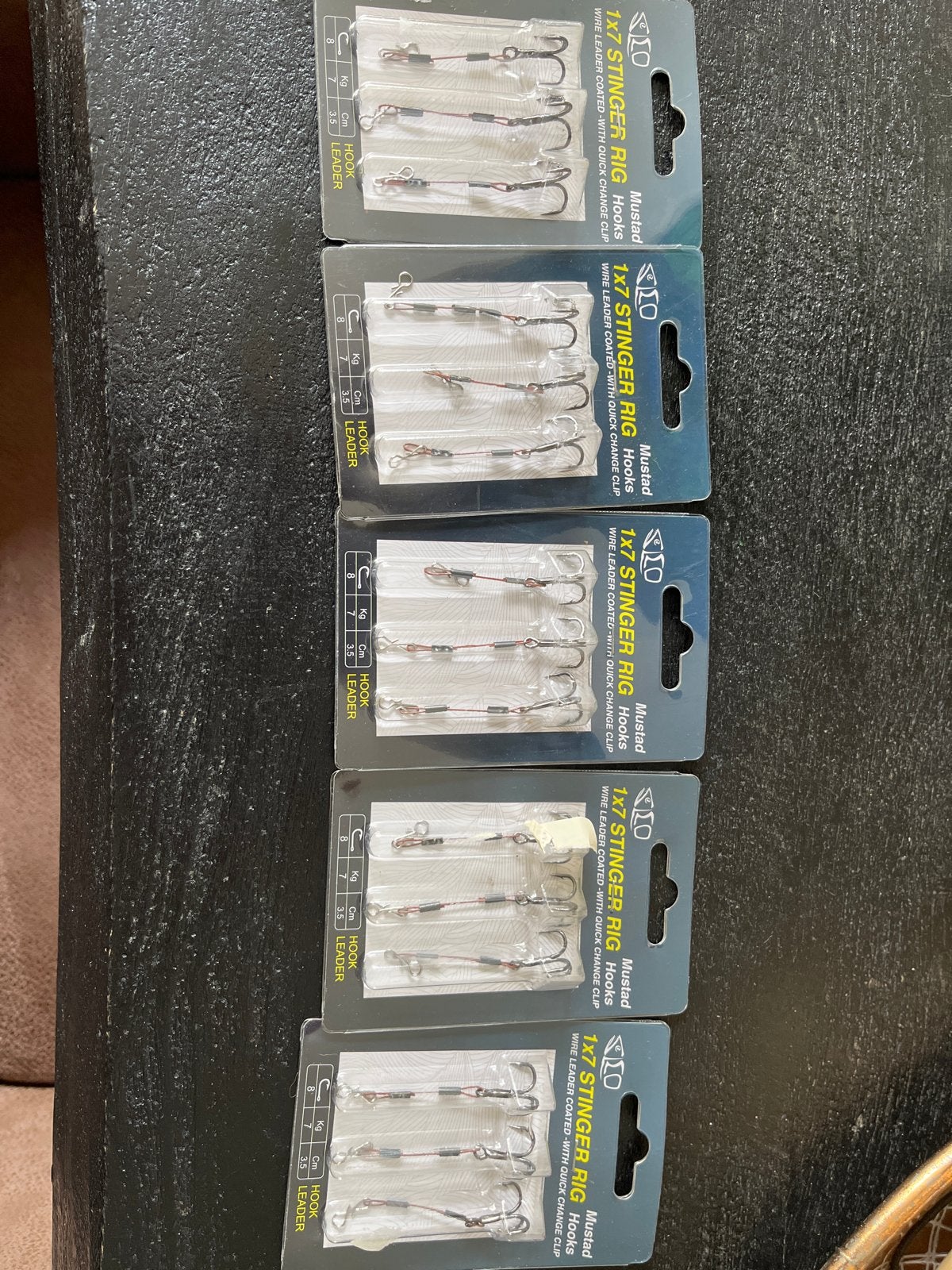 Mustad 1x7 Stinger Rig Hooks & Kunstaas, Ophalen, Nieuw, Haak