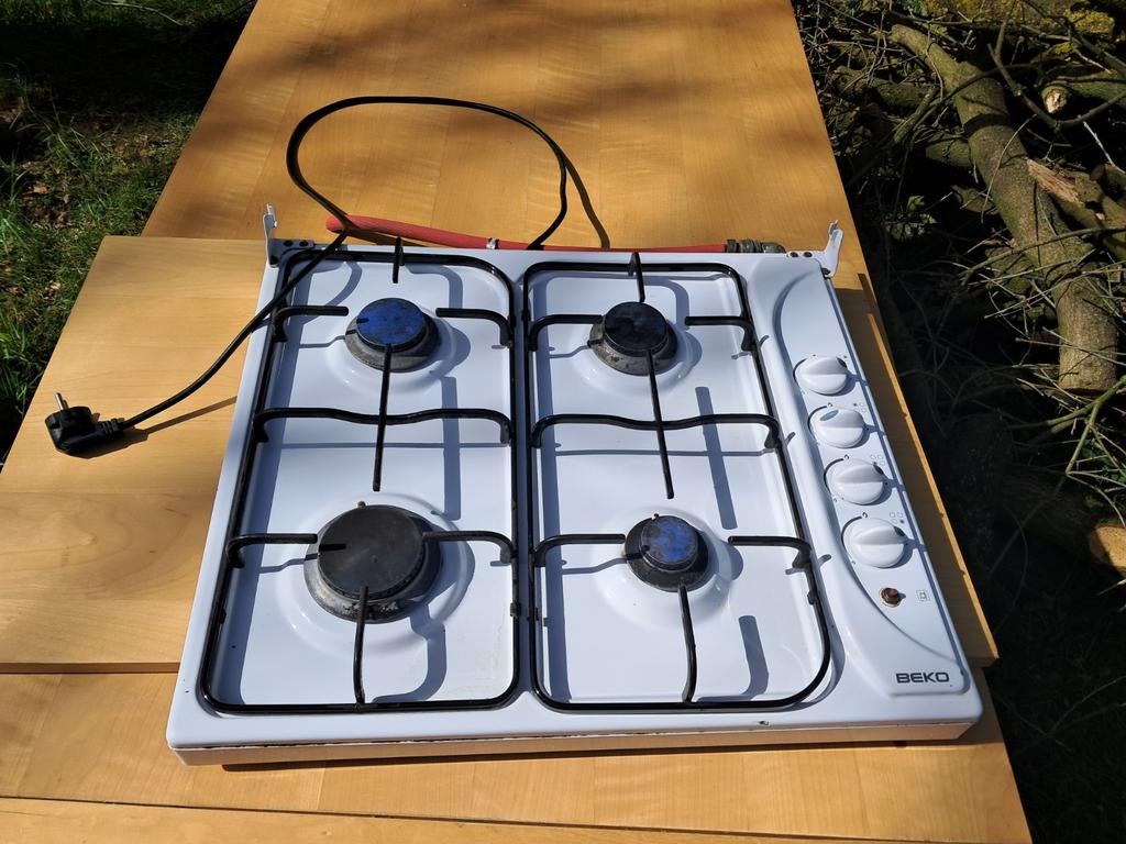 Beko gasfornuis propaan - ideaal voor verbouwing of camping, Witgoed en Apparatuur, Fornuizen, Ophalen, Minder dan 85 cm, 4 kookzones