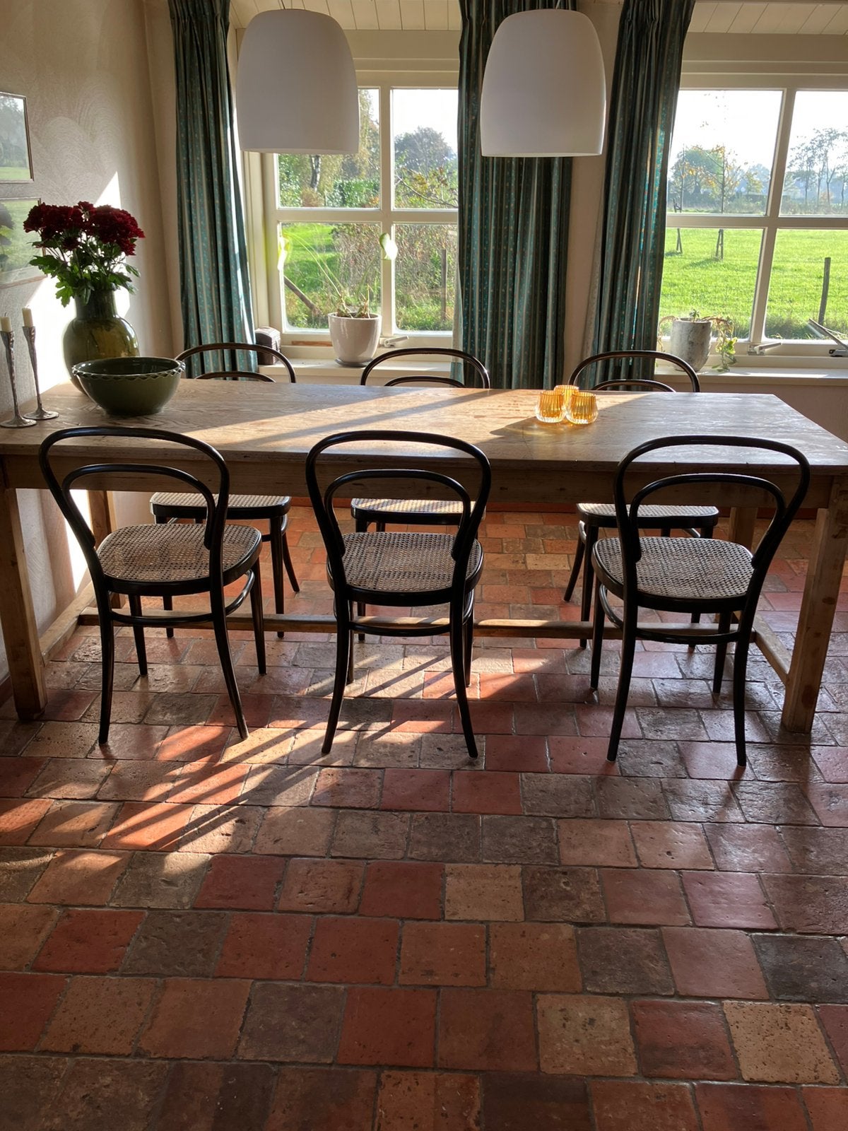 Thonet eetkamer stoelen, Ophalen, Zo goed als nieuw, Bruin, Hout