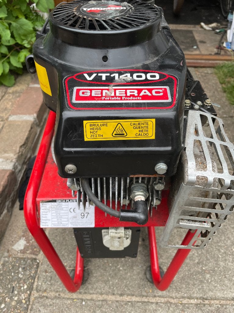 VT1400 Generac generator. defect., Ophalen, Gebruikt, 500 watt of meer, Overige typen
