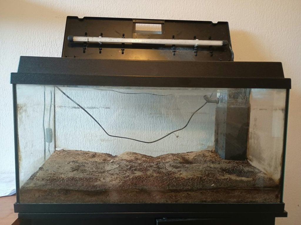 Fish tank with accessories, Ophalen, Zo goed als nieuw, Leeg aquarium