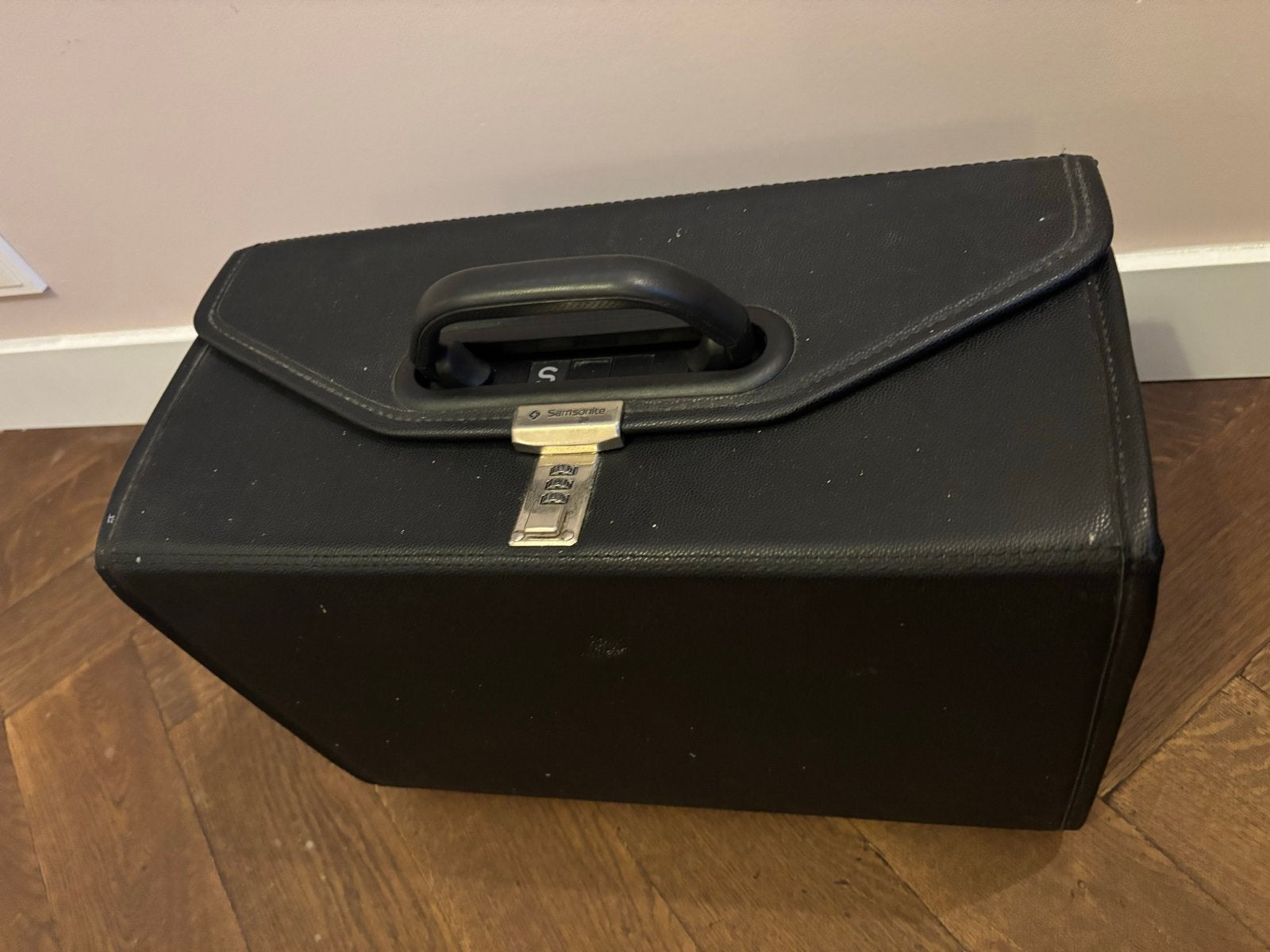 Samsonite dossierkoffer Zwart met Cijferslot - Gebruikt, Overige materialen, Gebruikt, Slot, Minder dan 50 cm