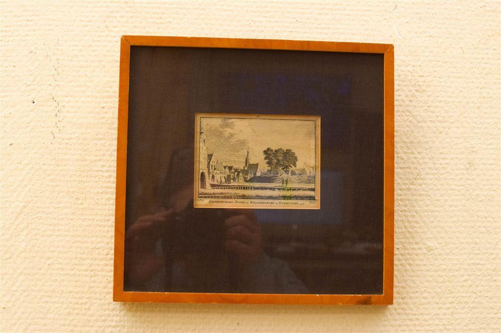 Prent Denenburg - poort en Willigenburg te enkhuizen 1726 48, Ophalen of Verzenden, Voor 1920, Ongelopen, Noord-Holland