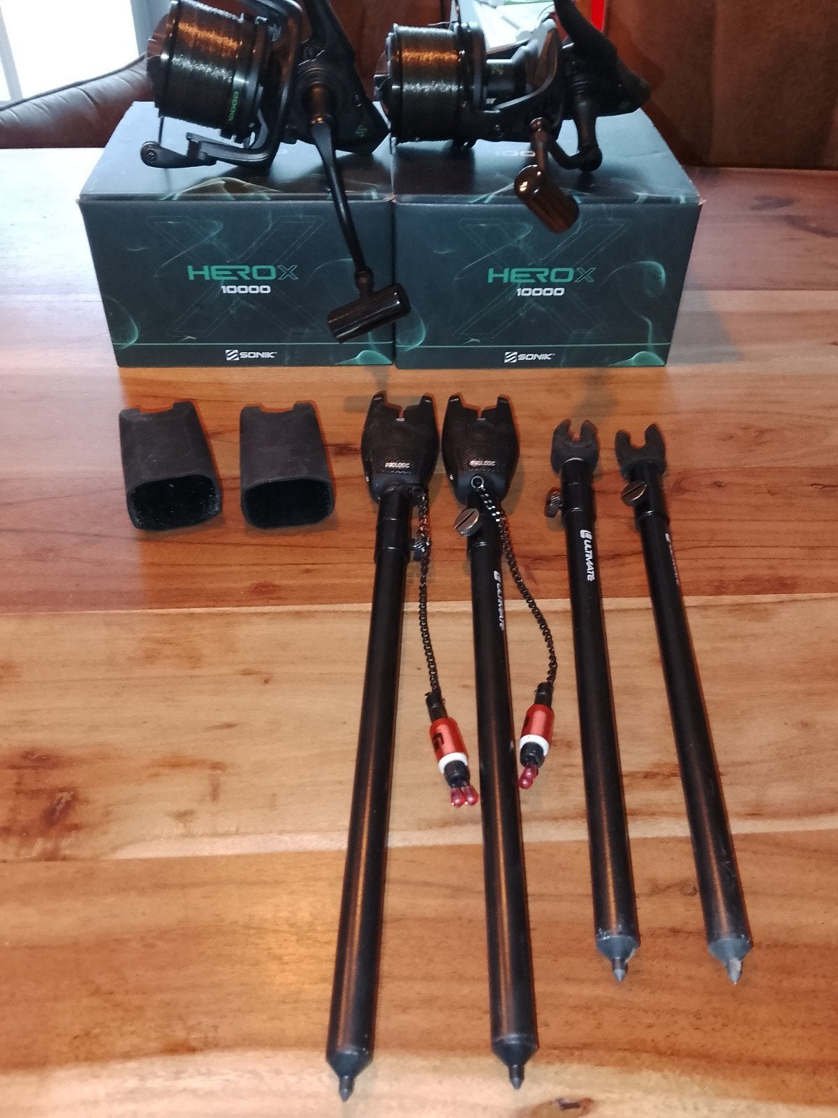Complete karperset weinig gebruikt, Ophalen, Complete set