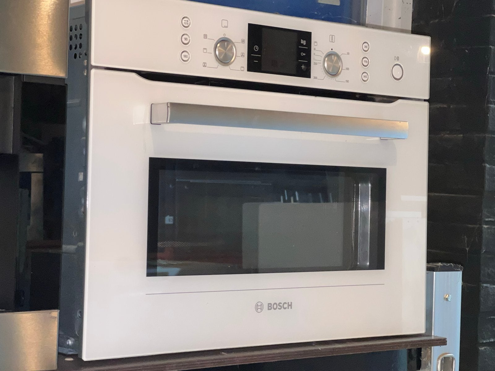 Bosch Inbouw Combi Magnetron Oven 45cm Hoog Wit, Bosch, Hete lucht, Inbouw, 45 tot 60 cm