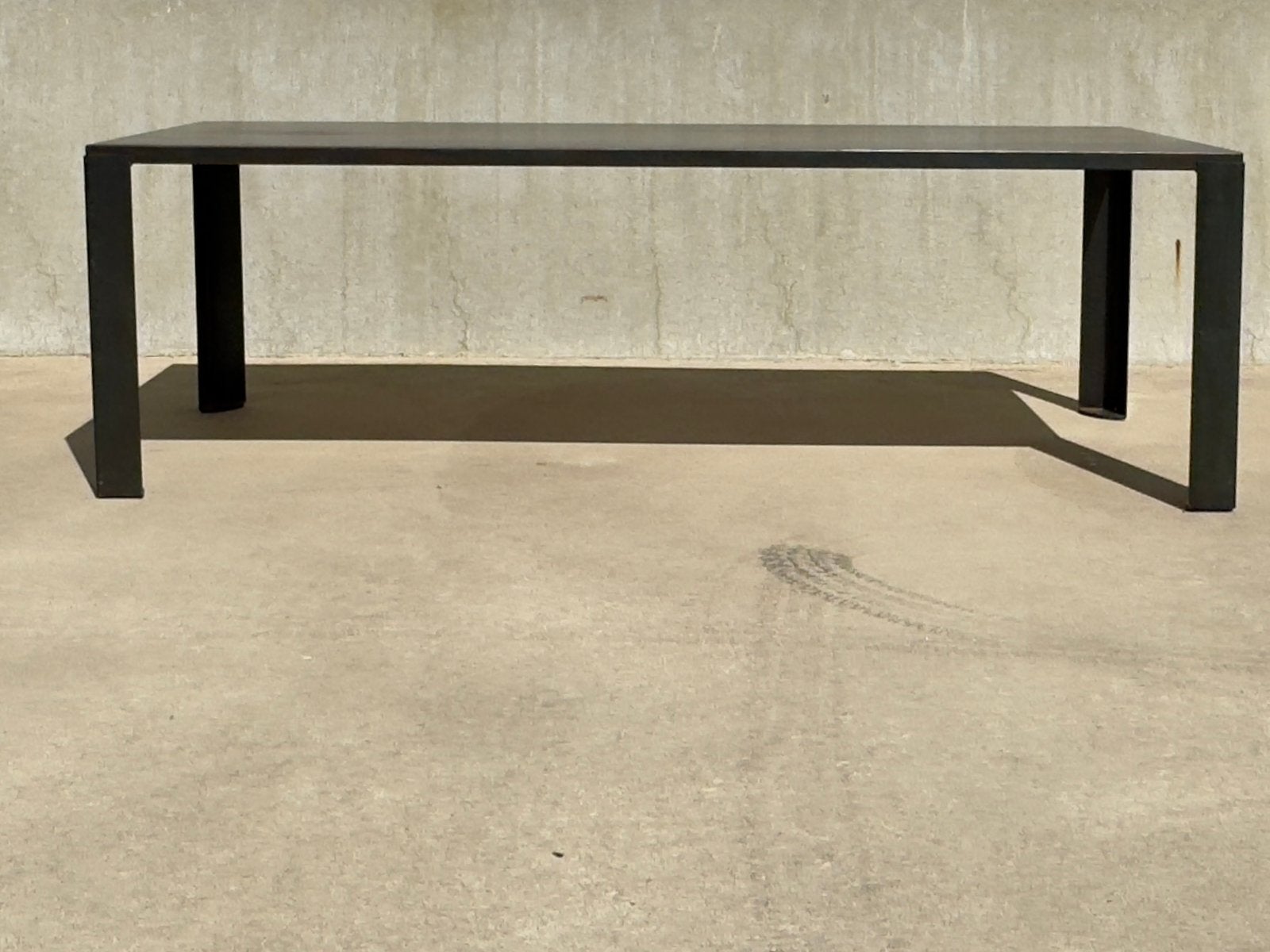 ZEUS Big Irony STALEN  design tafel 238cm Maurizio Peregalli, Gebruikt, 100 tot 150 cm, |, 200 cm of meer