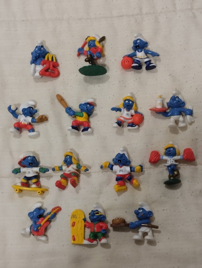 Mcdonalds smurfen 1996 - 1998, Ophalen of Verzenden, Zo goed als nieuw, Verschillende Smurfen, Poppetje, Figuurtje of Knuffel