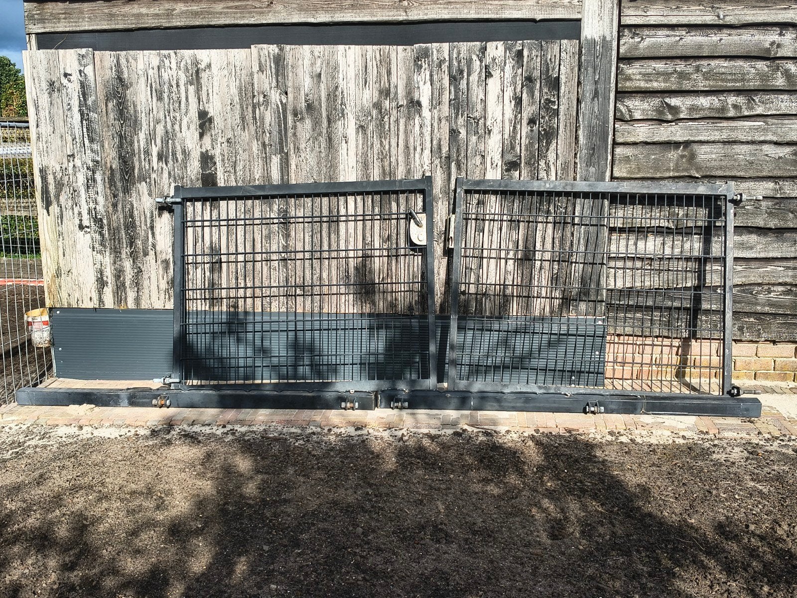 Dubbelstaafmat hekwerk  poort, Ophalen, Met poort, Gebruikt, Dubbelstaafmat hekwerk