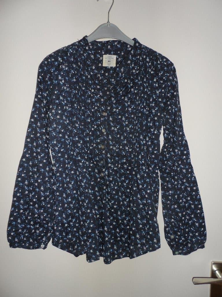 BLAUWE BLOUSE, Ophalen of Verzenden, Zo goed als nieuw, Maat 34 (XS) of kleiner, Blauw