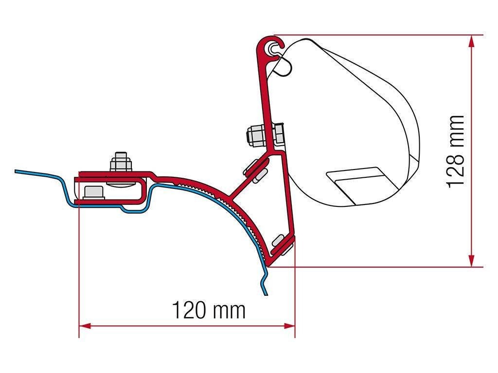 Fiamma ADAPTER F35 VW T5/T6 Multivan Transporter Kit c-rail, Auto diversen, Dakdragers, Ophalen, -, Nieuw, -