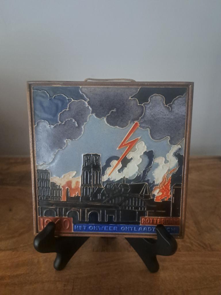 Westraven tegel "Rotterdam 1940" ev6, Ophalen of Verzenden