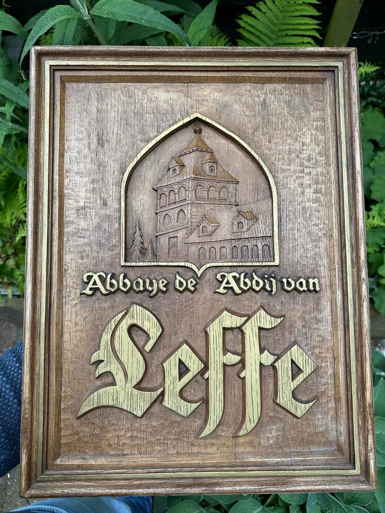 Wandbord Abdij van Leffe, Ophalen of Verzenden, Gebruikt