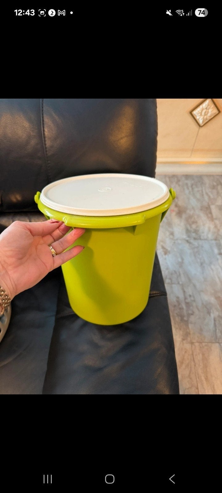 Tupperware Reuze Emmer (Demo Model), Ophalen of Verzenden, Zo goed als nieuw, Emmer, Met deksel