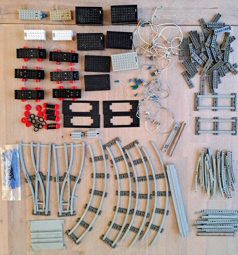 Verzameling vintage LEGO Trein Onderdelen Jaren '1970-'1980, Kinderen en Baby's, Ophalen of Verzenden, Gebruikt, Lego