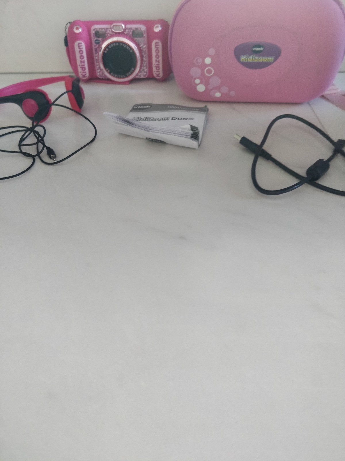 VTech Kidizoom Duo DX 5.0 MP roze kindercamera met hoes, Ophalen, Geen optische zoom