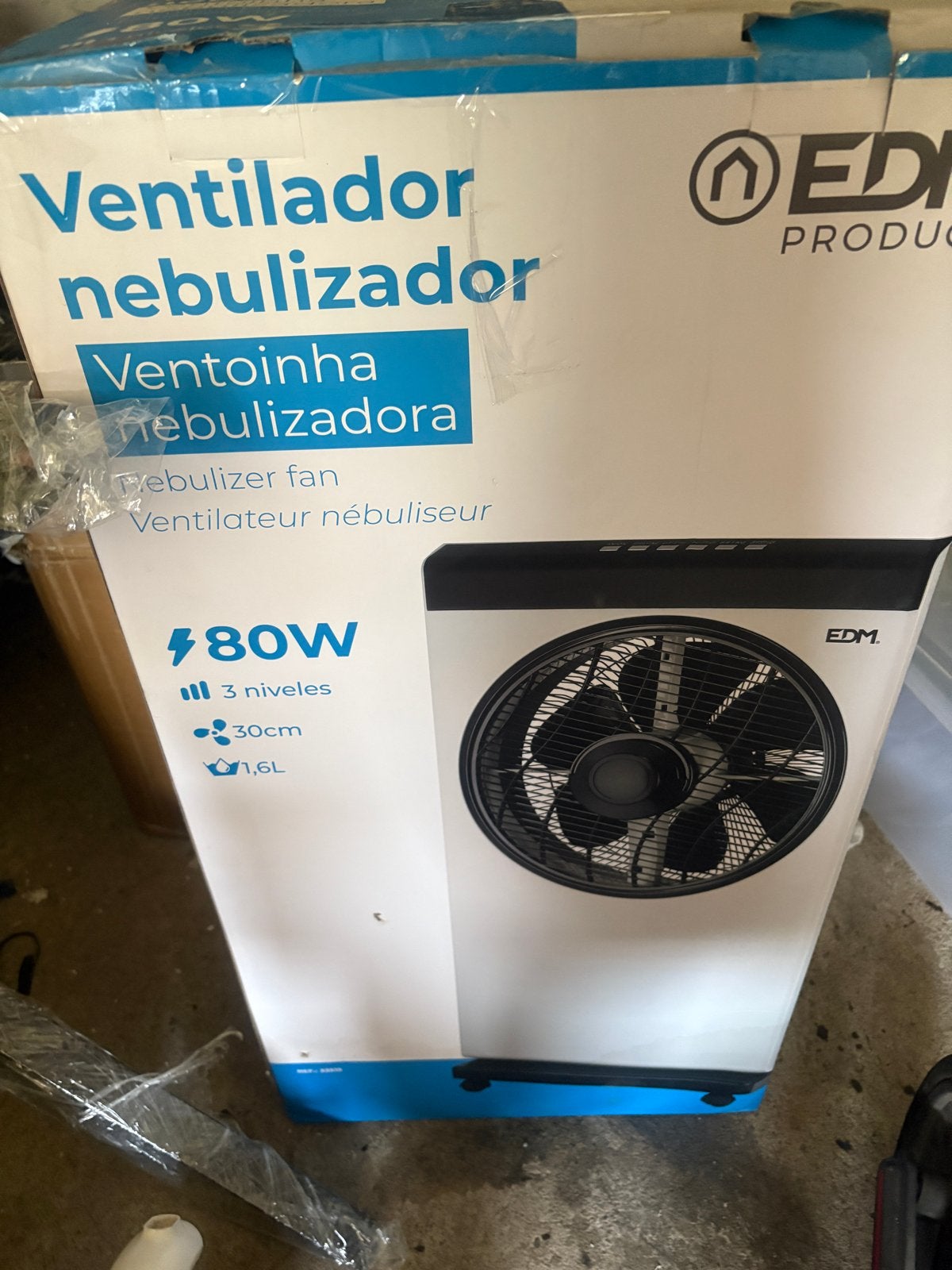 Vernevel ventilator EDM 80W - mist waaier, Ophalen, Gebruikt, Overige
