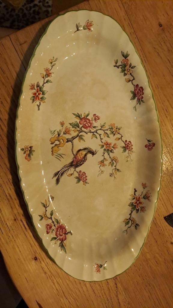 Vintage Engelse serveerschaal H.J. Wood & Co Staffordshire –, Ophalen of Verzenden