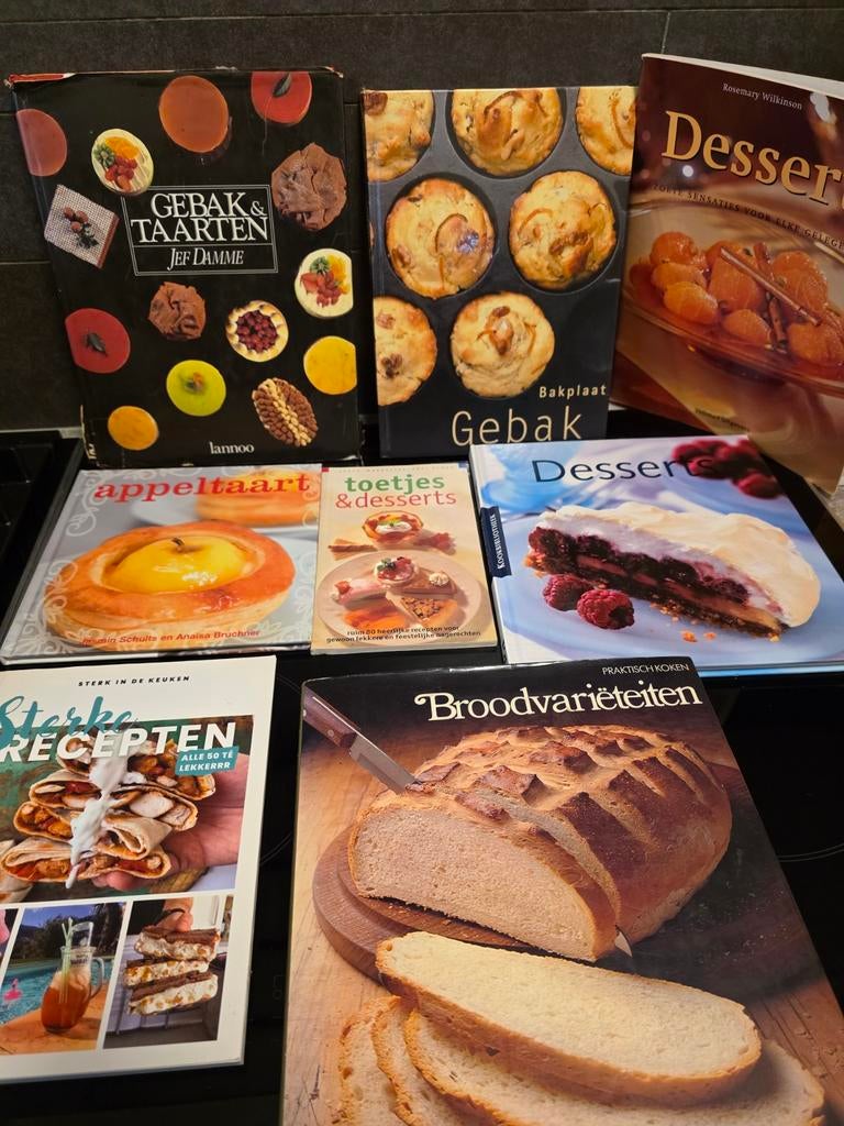 Diverse Kookboeken: Gebak, Desserts, Brood & Meer, Hoofdgerechten, Gezond koken, Overige gebieden, Ophalen