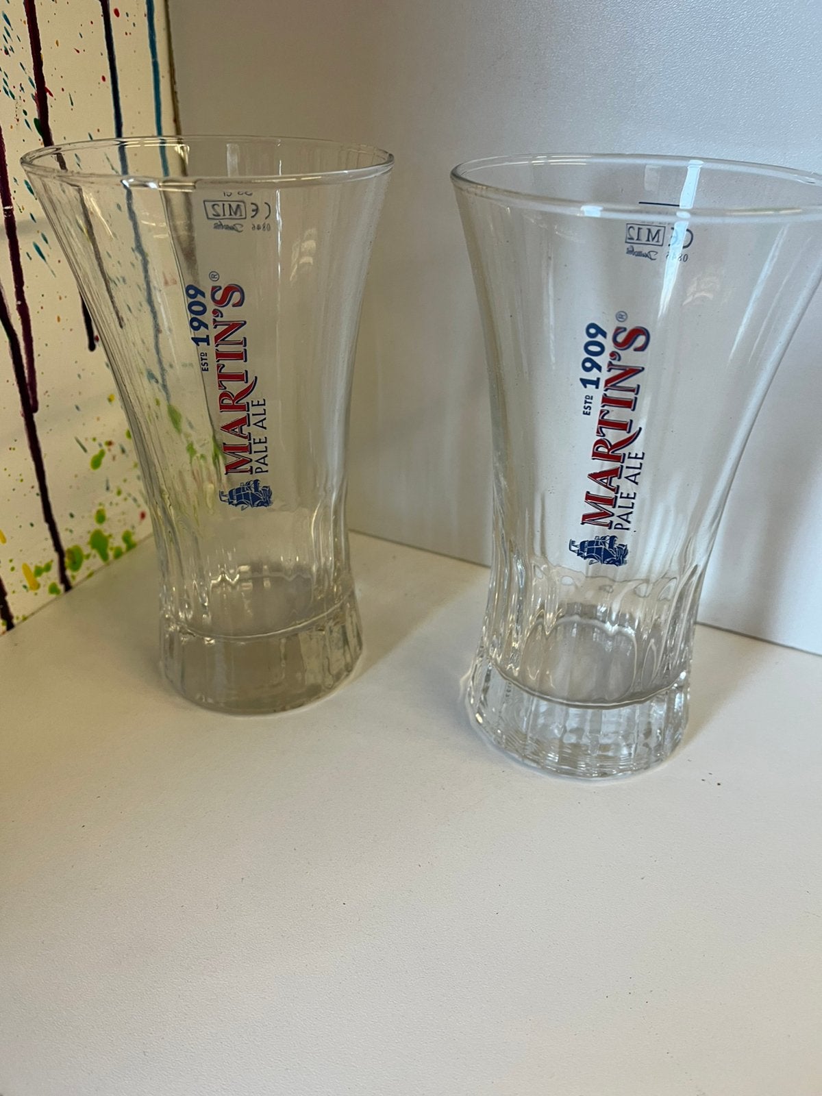 Martin’s Pale Ale glazen set van 6 glazen, Ophalen of Verzenden, Nieuw, Glas of Glazen, Overige merken