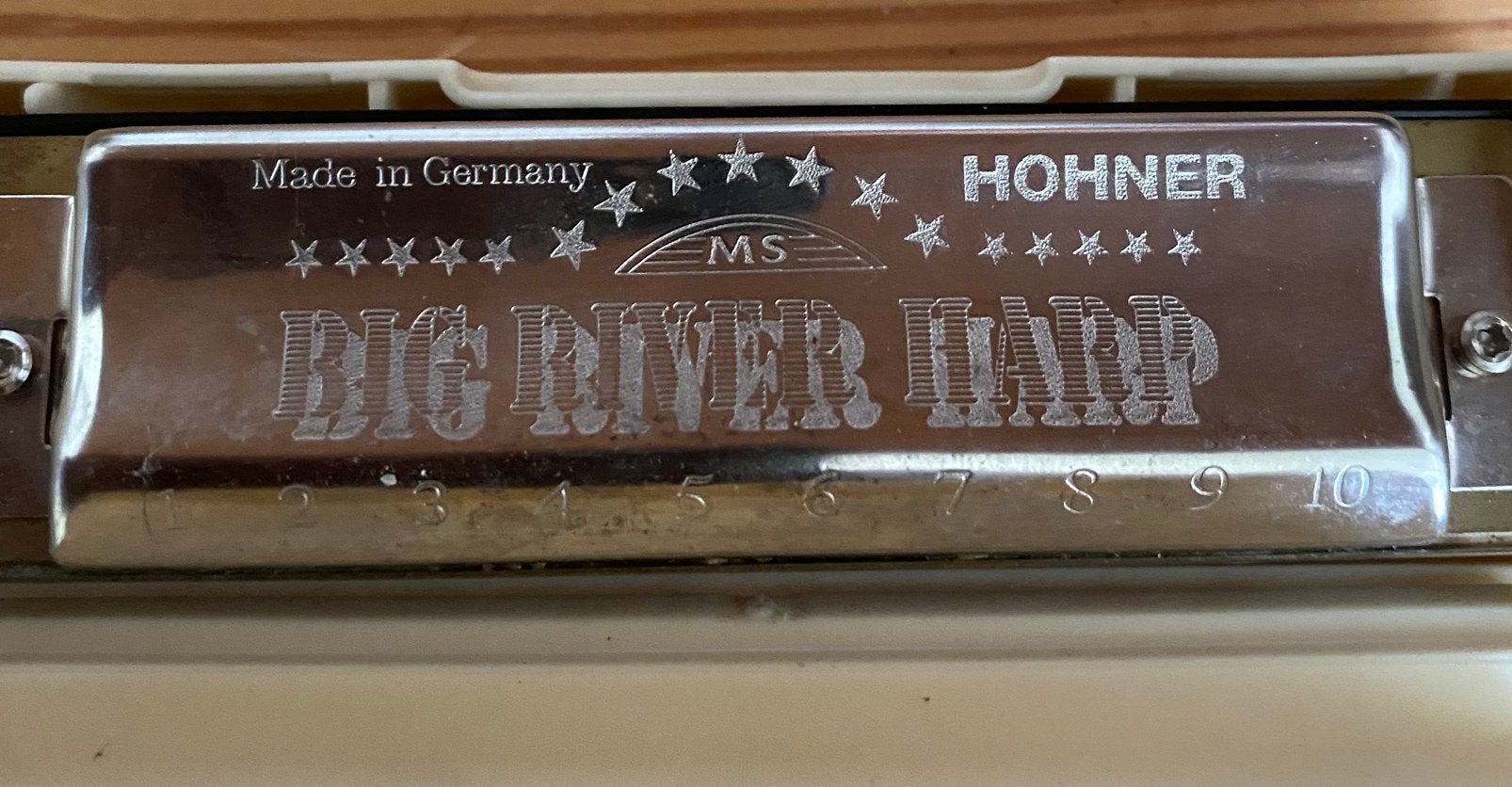 Hohner harp mondharmonica. Oud model, Muziek en Instrumenten, Gebruikt, Overige typen, Ophalen of Verzenden, Met koffer of doosje