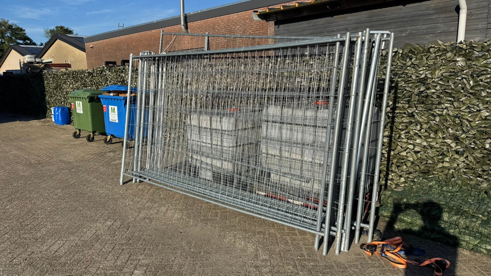 Gebruikte bouwhekken complete set, Ophalen, Met poort, Gebruikt, Overige typen