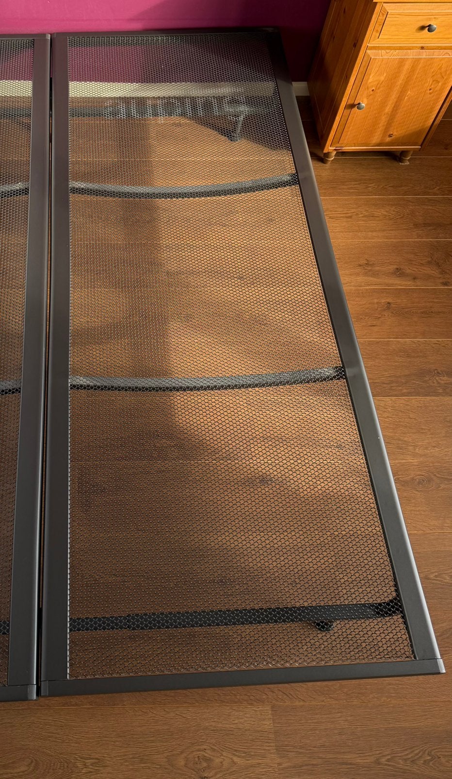 Auping vlakke bedbodem 160x200 (of 2 keer 80x200), Huis en Inrichting, Ophalen, Gebruikt, Zwart, Tweepersoons