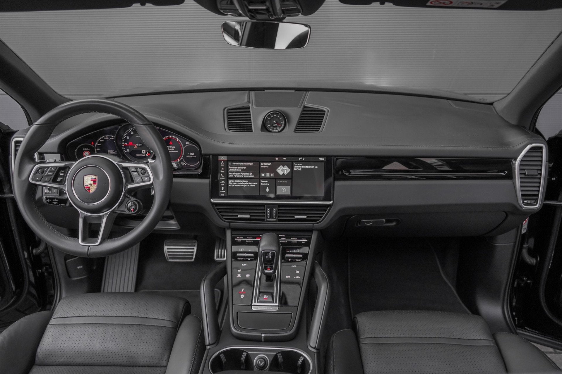 Porsche Cayenne 2.9 S Sport Chrono Pano Luchtvering 36.000 K, Auto's, Gebruikt, Zwart, Leder, Bedrijf