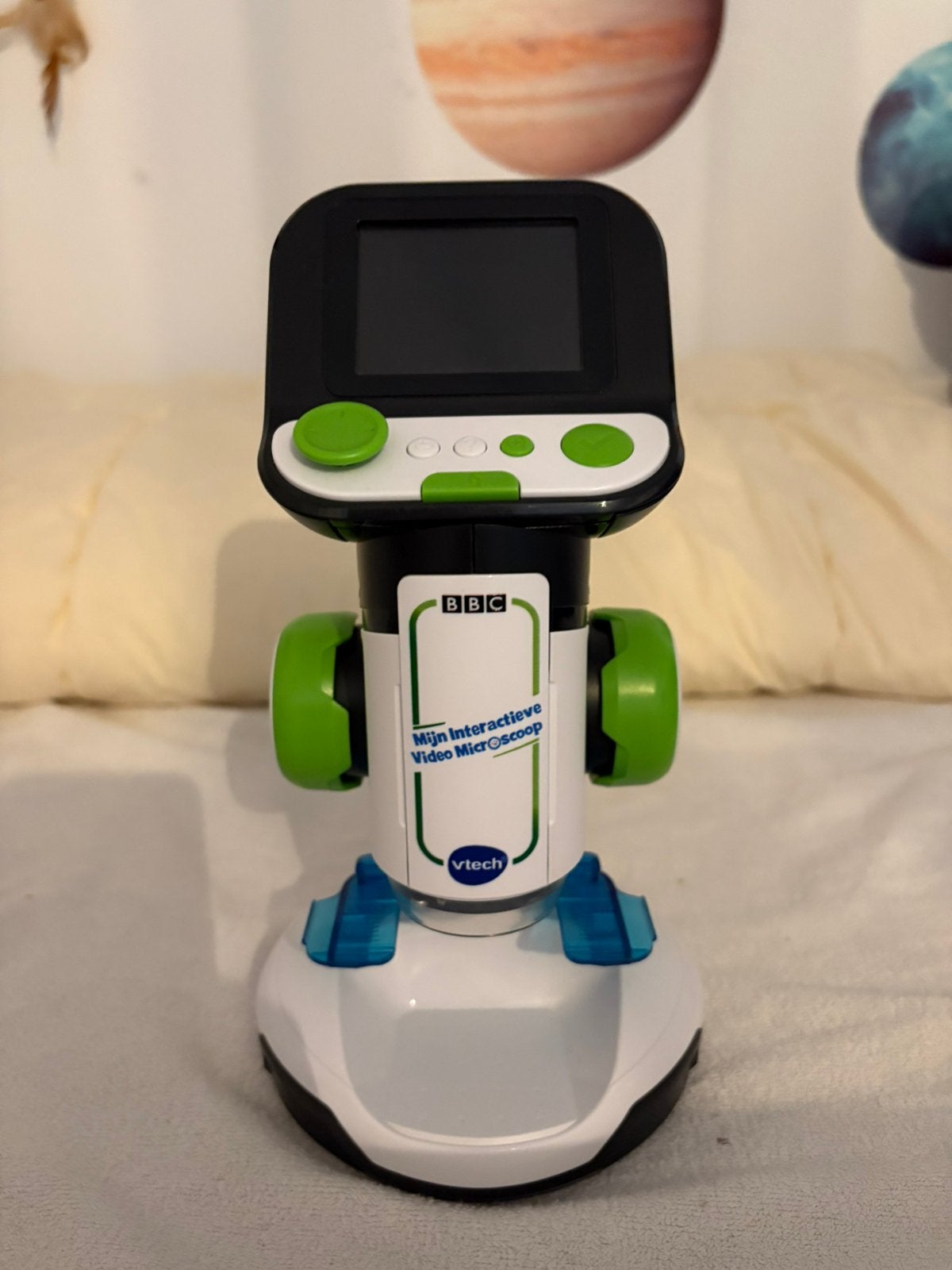 V-tech Mijn Interactieve Microscoop, Puzzel en Educatief, 1 speler, Ophalen of Verzenden, Zo goed als nieuw