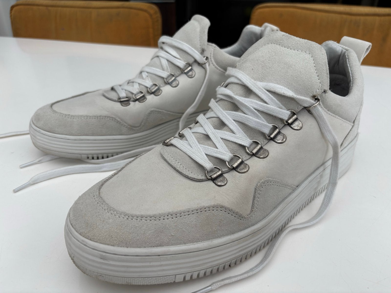 Sacha schoenen maat 45 zgan, Ophalen, Zo goed als nieuw, Wit, Sneakers of Gympen