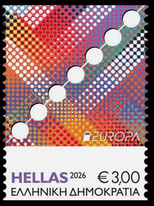 2026 Griekenland Europa zegel, 70 jaar Europa-zegels, Ophalen of Verzenden, Griekenland, Postfris
