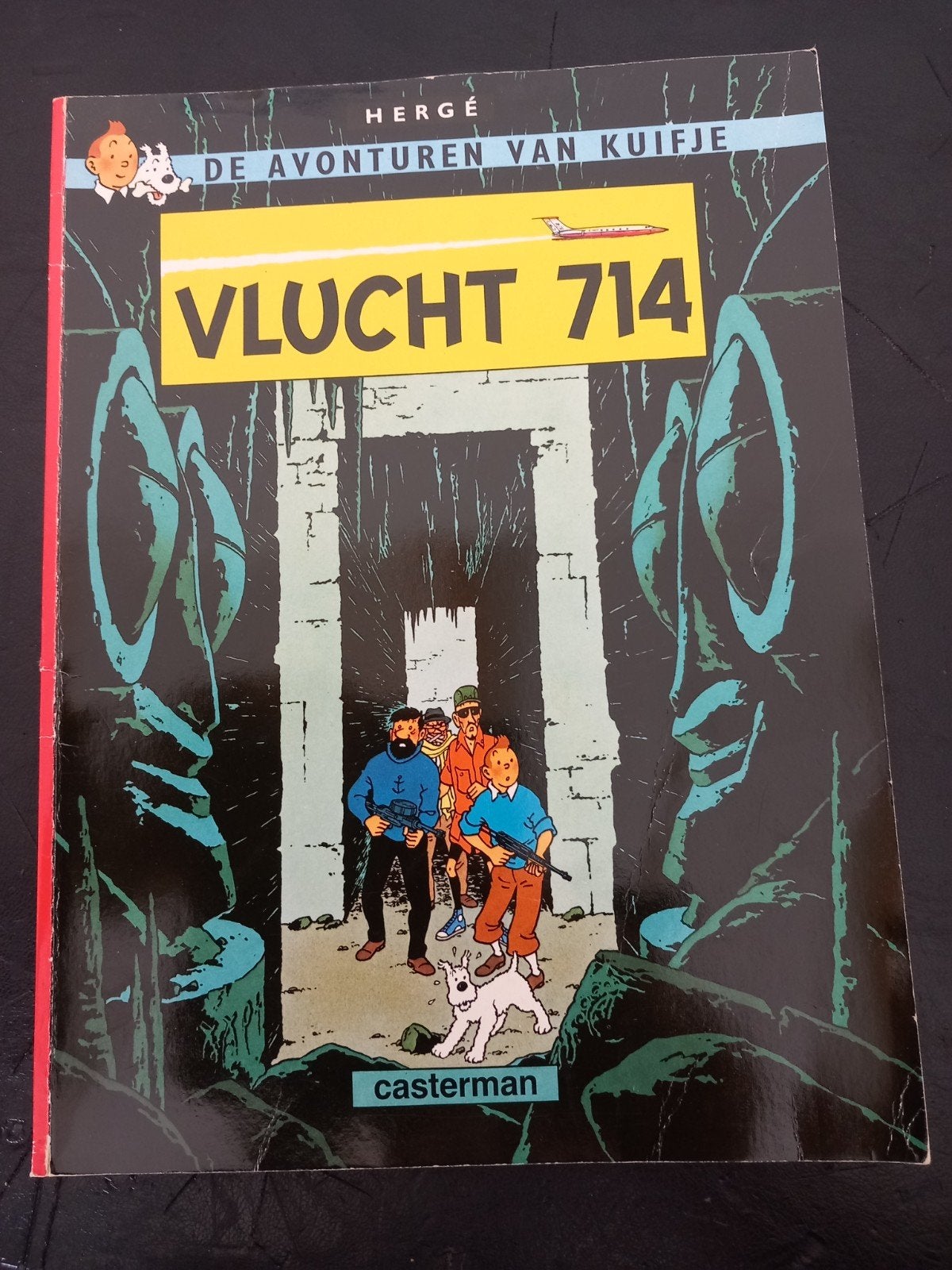 Kuifje - Vlucht 714 - Hergé - Casterman, Boeken, Eén stripboek, Ophalen of Verzenden, Gelezen, Hergé ,Casterman