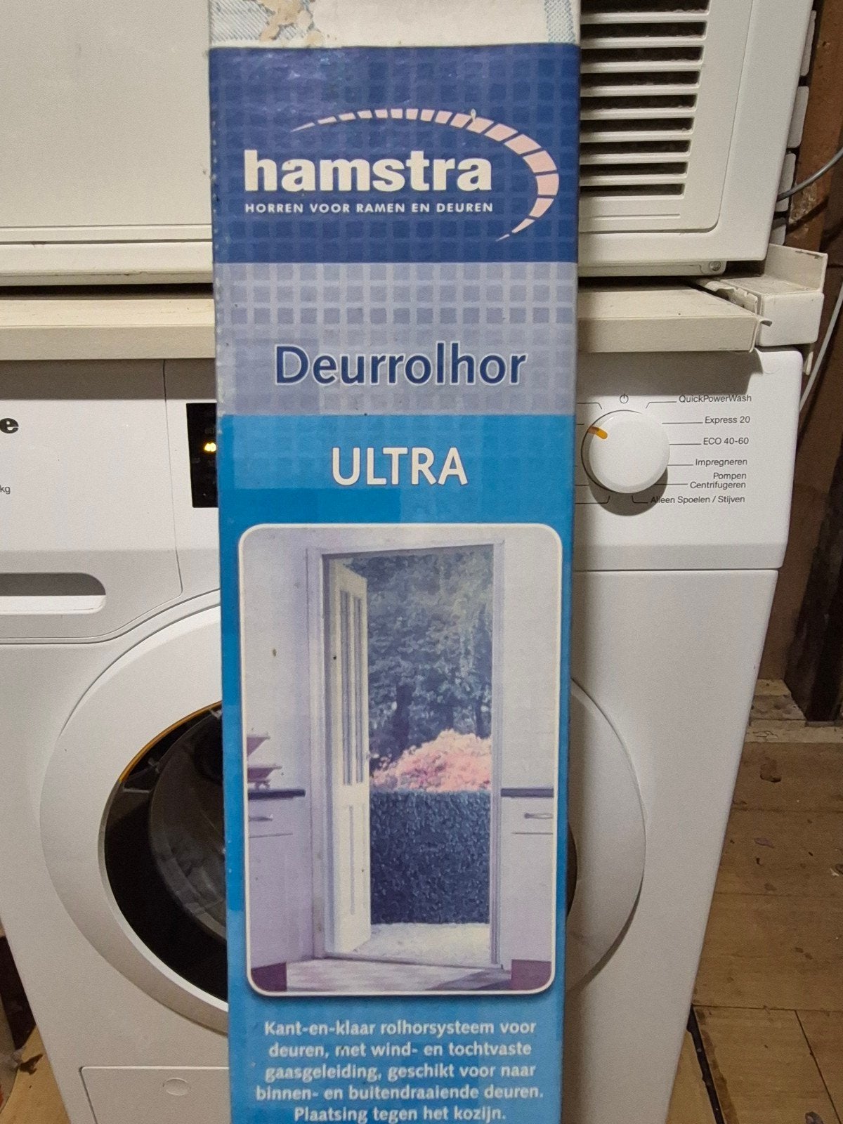 Nieuwe Hamstra Deurrolhor Ultra Wit (RAL 9010), Hordeur, Nieuw, 200 tot 215 cm, Ophalen