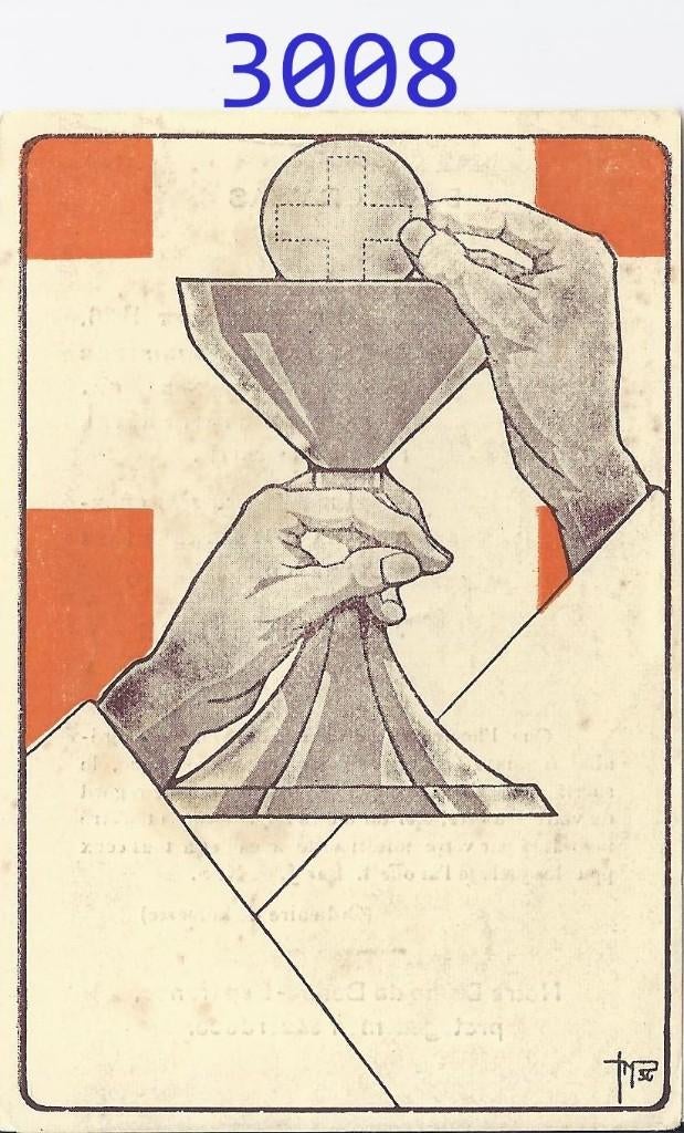 3008 Prentje het lichaam van christus, Verzenden, Zo goed als nieuw, Kaart of Prent
