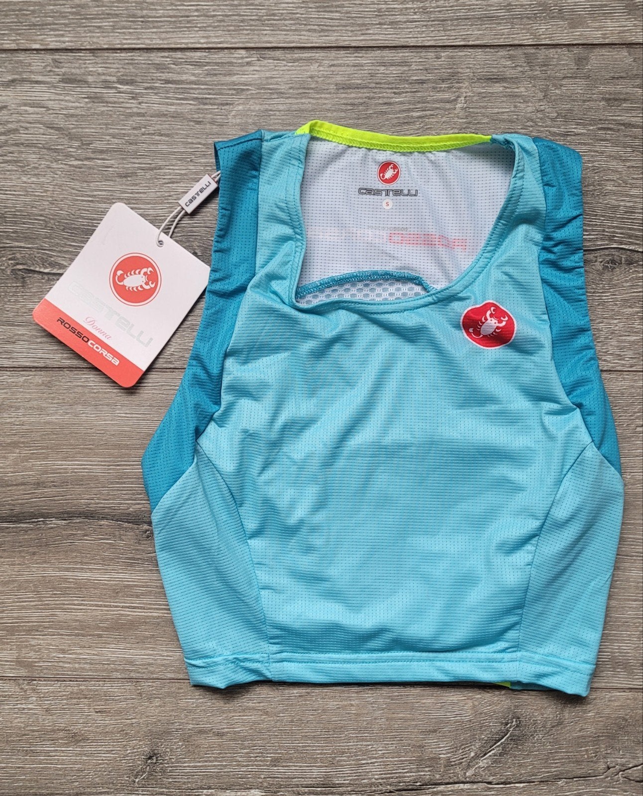 Nieuwe Castelli Free Tri top dames S, M, L, Blauw, Maat 42/44 (L), Nieuw, Ophalen of Verzenden