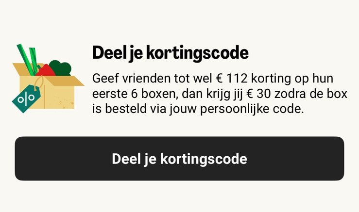 Korting op hellofresh box, Eén persoon, Kortingsbon