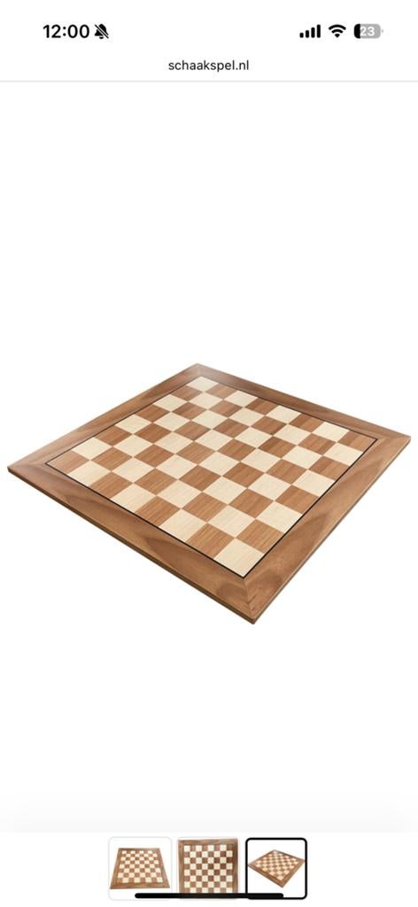 DGT schaakbord - Maat 6 - Veldmaat: 55 mm - 44 x 44 cm, Hobby en Vrije tijd, Ophalen, Zo goed als nieuw