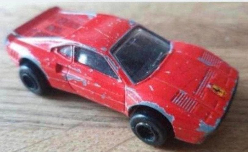 Majorette Ferrari GTO nr. 211 – Made in France – schaal 1:56, Ophalen of Verzenden, Gebruikt, Auto