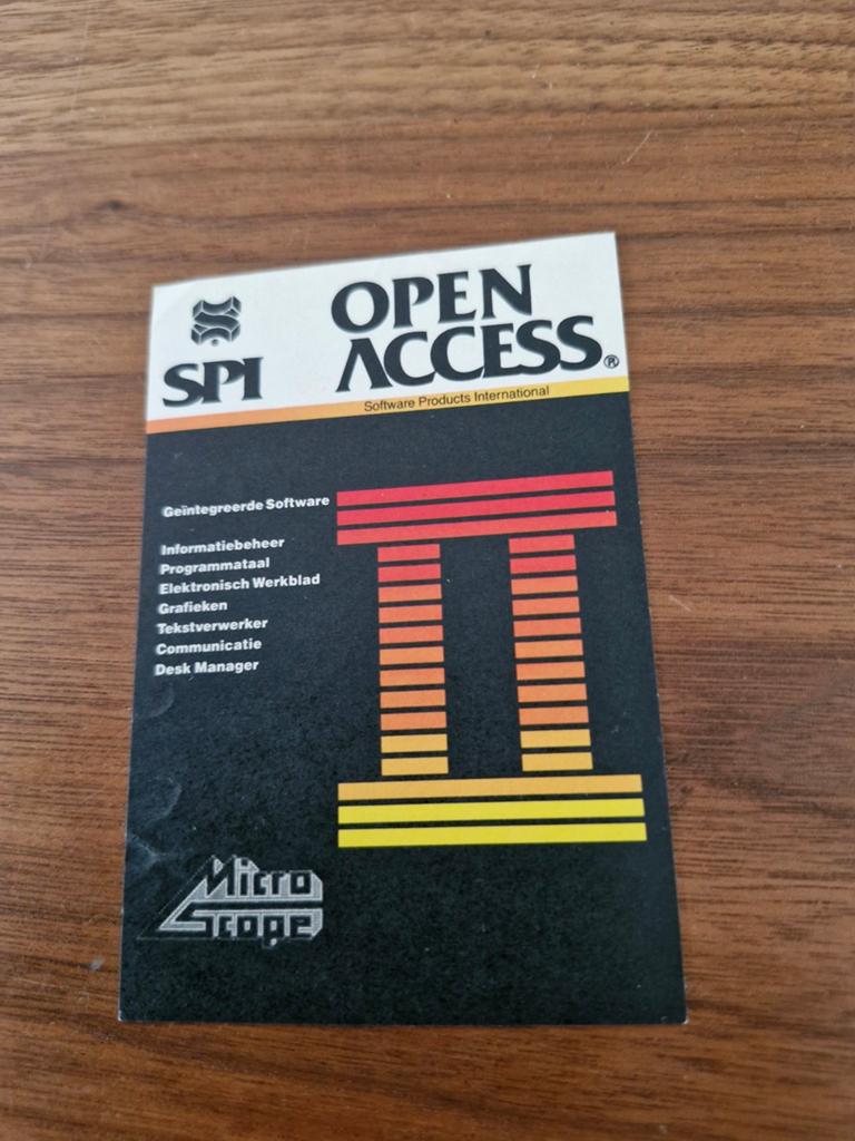 8175 Open Access II Software Sticker - SPI MicroScope, Ophalen of Verzenden, Zo goed als nieuw