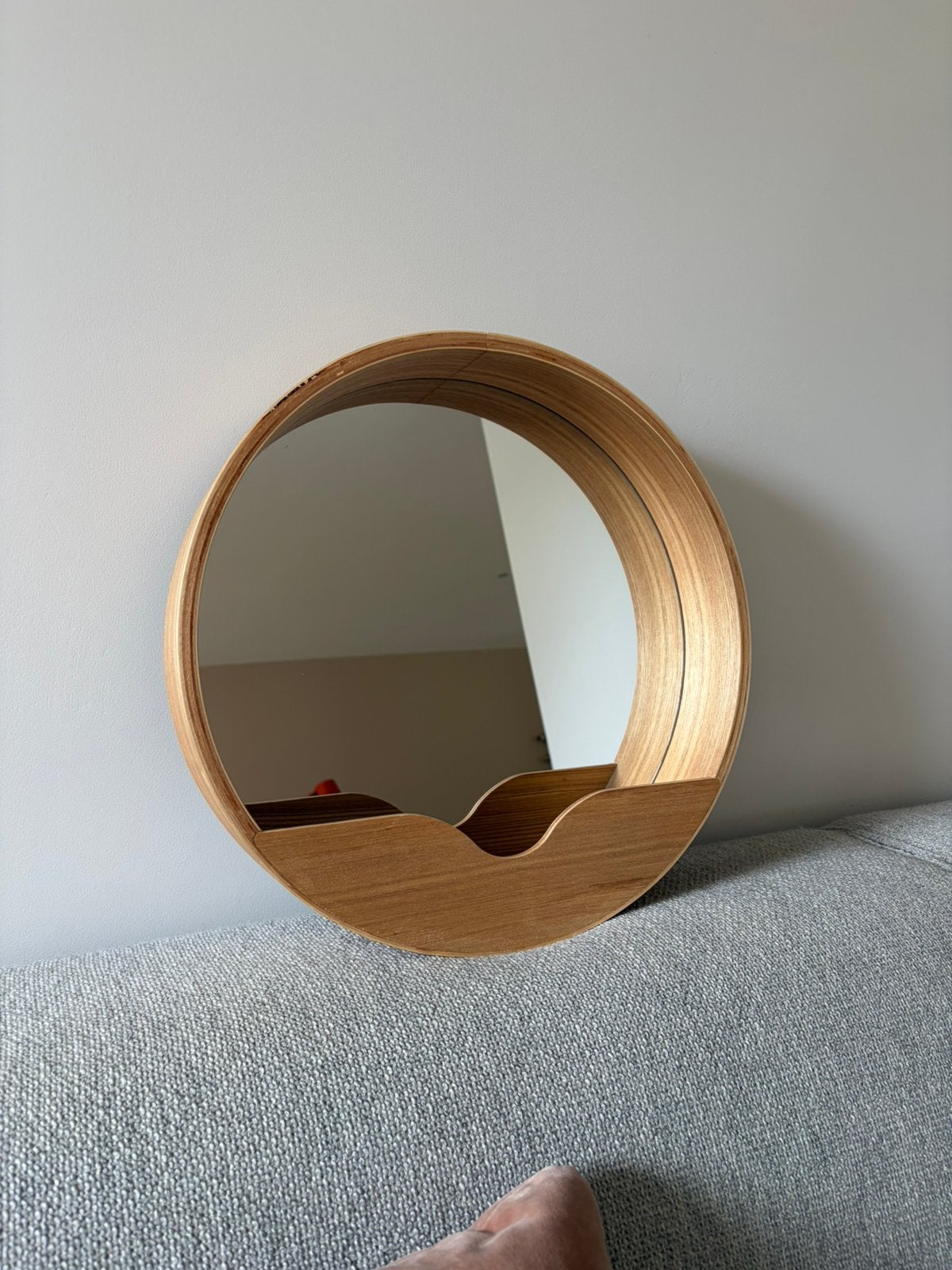 Spiegel ‘Round wall’ van Zuiver 40cm, Huis en Inrichting, Woonaccessoires | Spiegels, Ophalen, Minder dan 50 cm, Rond, Zo goed als nieuw