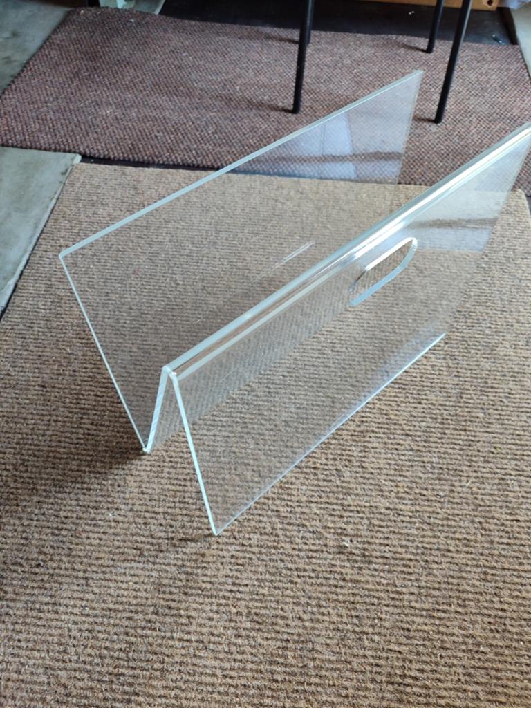 Lectuur houder plexiglas vintage, Ophalen of Verzenden