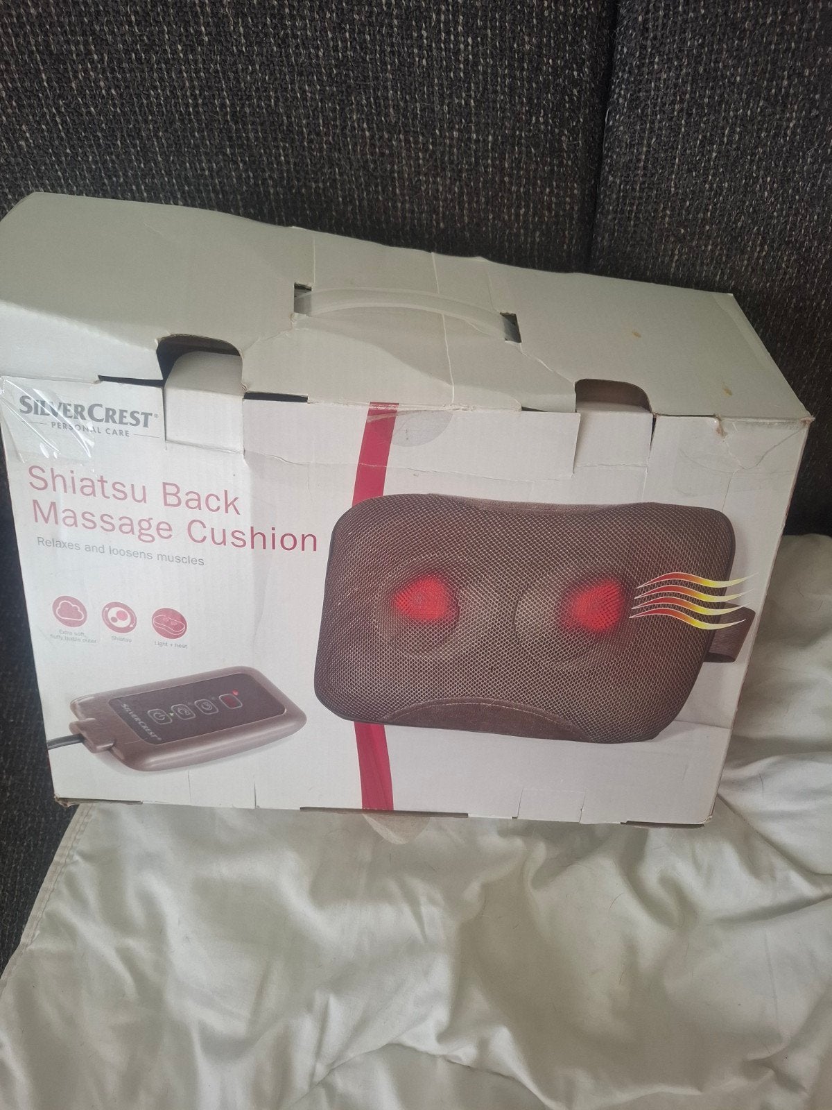 SilverCrest Shiatsu Rug Massage Kussen - Zo goed als nieuw, Ophalen, Zo goed als nieuw, Massagestoel of Kussen