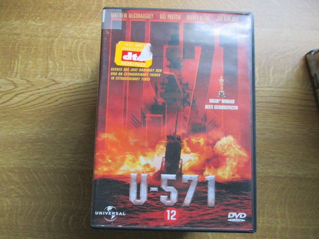 matthew mcconaughey-bill paxton: u-571 (6), Alle leeftijden, Verzenden, Zo goed als nieuw