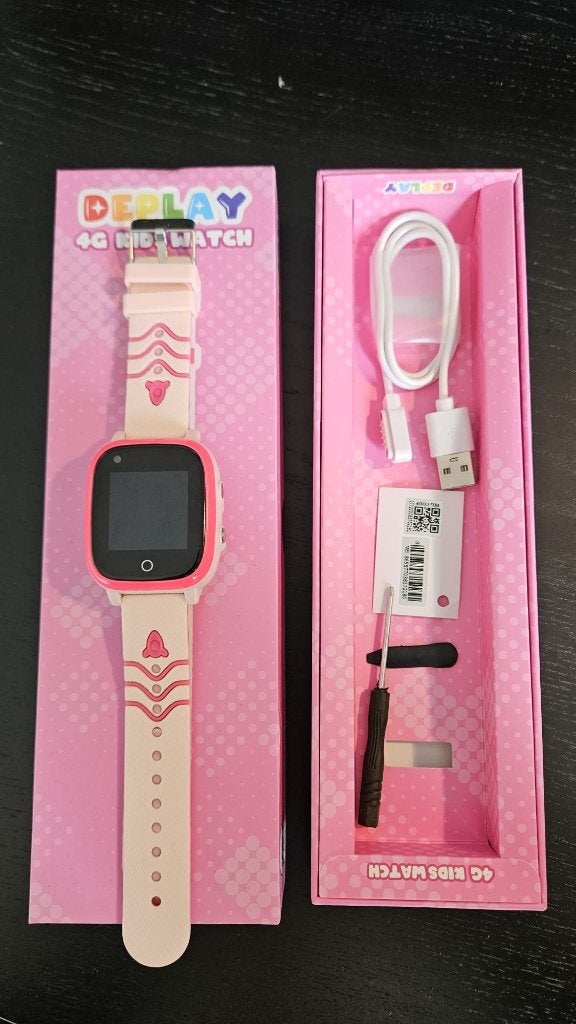 DEPLAY 4G Kids Watch Hero GPS Kinderhorloge Roze Smartwatch, Ophalen of Verzenden, Zo goed als nieuw, Roze, Meisje